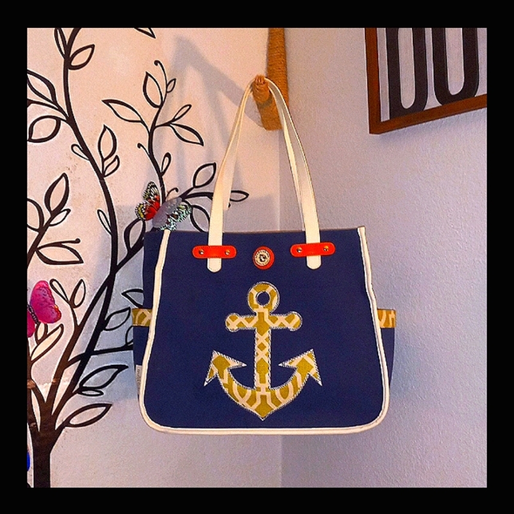 NEW SPARTINA 449 ANCHOR TOTE BAG